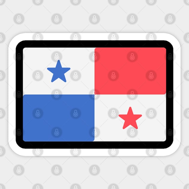 FLAG OF PANAMA Sticker by Just Simple and Awesome